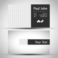 Abstract business-card front and back