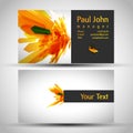 Abstract business-card front and back