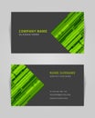 Abstract business card linear shapes set vector background illustration Royalty Free Stock Photo