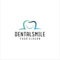 Dental smile vector logo design template