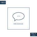 Abstract business icons, SEO important messages - Vector