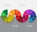 Abstract business info graphics template with icons.