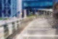 Abstract business modern city urban futuristic architecture background. Real estate concept, motion blur, reflection in Royalty Free Stock Photo