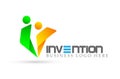 Abstract Business People Logo on Corporate Invested Business people Logo design. Financial Investment Logo concept icon