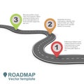 Abstract Business Roadmap Infographic Royalty Free Stock Photo