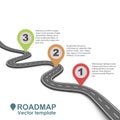 Abstract business roadmap infographic design. Royalty Free Stock Photo