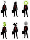 Abstract Businessman Concepts 2 Royalty Free Stock Photo