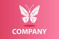 Abstract Butterfly Polygonal Concept Logo Design