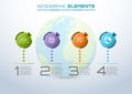 Abstract buttons infographic elements vector some Elements of th