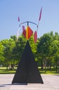 An abstract Calder sculpture at the Walker Art Center