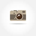Abstract camera logo.Camera icon in format.