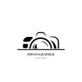 Abstract camera logo vector design template for professional pho Royalty Free Stock Photo