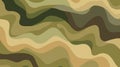 Abstract camo design in earth tones. Background. Concept of nature-inspired concealment, tactical wear, forest