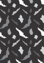 Abstract Camoflage pattern in grey tone black background. Black n white camoflage pattern. Ripped texture pattern.