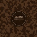 Abstract camouflage pattern in brown shade