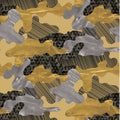 Abstract camouflage pattern