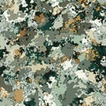 Abstract Camouflage Pattern Texture in Earthy Tones