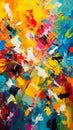 Capturing Emotion and Movement: A Young Artist's Signature Abstract Canvas Mobile