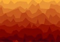 Abstract Canyon Mountains Spatial Perspective Landscape Background. Evening Colors. Wavy Pattern. Gradation Gradient