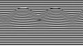 Optical Illusion Wavy Black and White Stripes Background Royalty Free Stock Photo