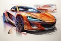 Abstract Car Design Artistry