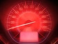 Abstract car speedometer in red tone Royalty Free Stock Photo