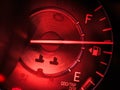 Abstract car speedometer in red tone Royalty Free Stock Photo