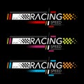 Sport racing decal color Royalty Free Stock Photo