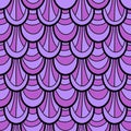 Abstract cartoon doodle seamless mermaid fish scales pattern for wrapping paper and fabrics and linens and kids Royalty Free Stock Photo