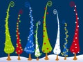 Abstract Cartoonish Christmas Trees 3