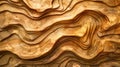 Abstract carving wooden background with organic whimsical shapes, natural eco colors and textures, lines, waves, holes Royalty Free Stock Photo