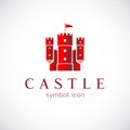 Abstract Castle Vector Icon