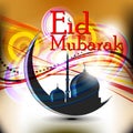 Islamic greeting card for Eid Mubarak