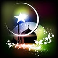 Islamic greeting card for Eid Mubarak