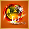 Islamic greeting card for Eid Mubarak