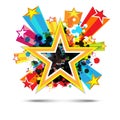 Abstract celebration star background