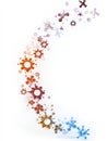 Abstract Cellular Flow Dynamic cellular structures vibrant color gradients swirling motion biological forms abstract art