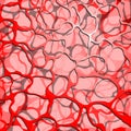 Abstract cellular red