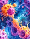 Abstract Cellular Structure Illustration Royalty Free Stock Photo