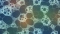 Abstract Cellular Structure with Bubbles and Network background biology Royalty Free Stock Photo