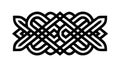 Abstract Celtic Weave Knotwork Pattern, vector design Generative AI Royalty Free Stock Photo
