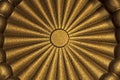 centered round gold background with volume Royalty Free Stock Photo