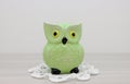 Abstract ceramic bird owl
