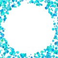 Abstract chaotic dot background - vector graphic design from light blue dots Royalty Free Stock Photo