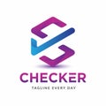 Abstract Check logo design template