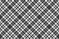 Abstract check pixel plaid seamless pattern black white