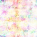 Abstract Checked Tie Dye Print in Faded Effect Royalty Free Stock Photo