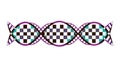 Abstract Checkerboard Patterned DNA Double Helix, vector design Generative AI Royalty Free Stock Photo