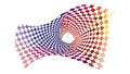 Abstract Checkerboard Swirl Dynamic Optical Illusion Vector, vector design Generative AI Royalty Free Stock Photo