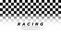 Abstract checkered round frame. Racing concept. Chess gradient, transparent, on white background. Border template